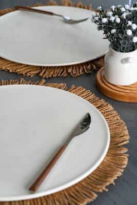 2li 32 Cm Porselen Yalın Pizza Tabağı - 4