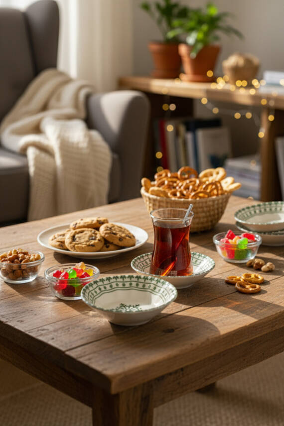 Acem Kartanem Serisi 6lı Porselen Çay Tabağı Seti - 2