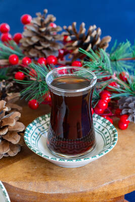 Acem Kartanem Serisi 6lı Porselen Çay Tabağı Seti - 5