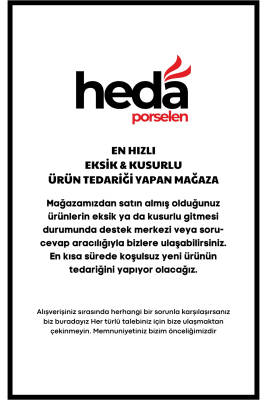 Acem Kartanem Serisi 6lı Porselen Çay Tabağı Seti - 6