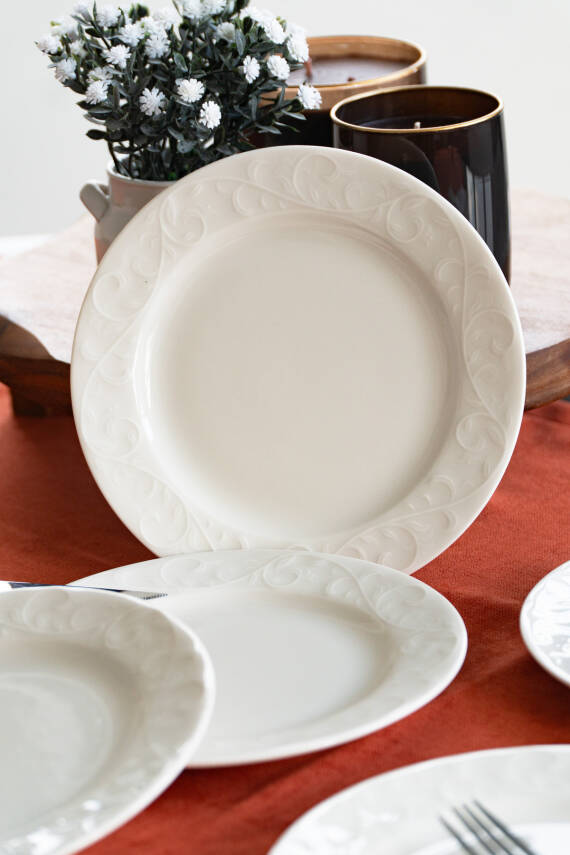 Bahar 6lı Porselen Pasta Tabağı Seti - 2