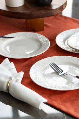 Bahar 6lı Porselen Pasta Tabağı Seti - 6