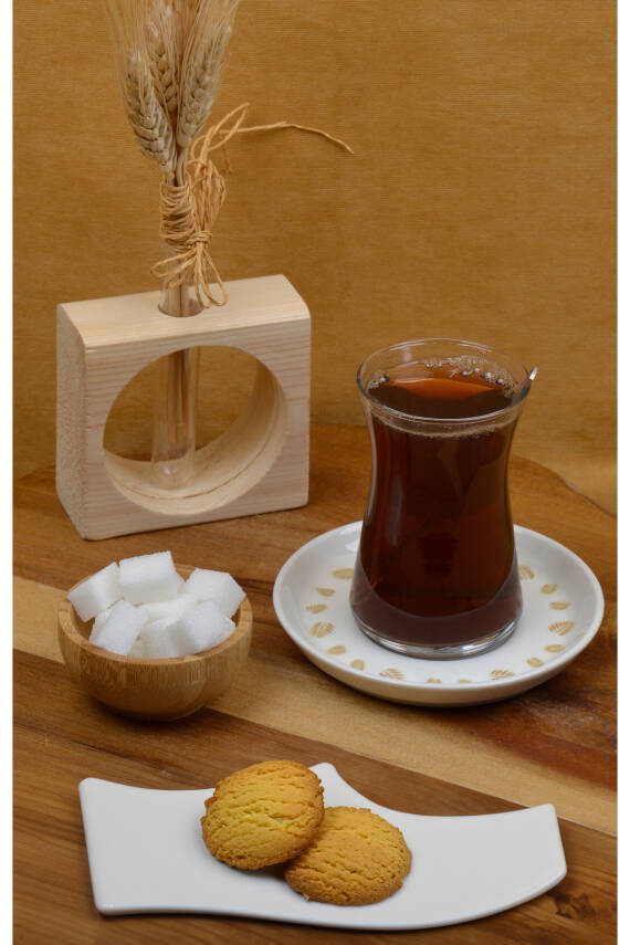 Başak 6lı Porselen Çay Tabağı Seti - 3