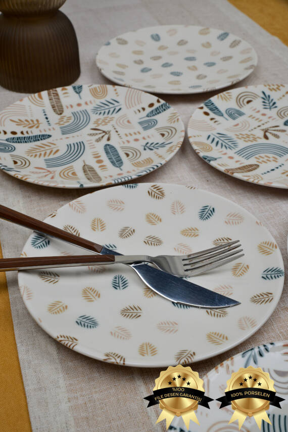 Başak 6lı Porselen Pasta Tabağı - 1