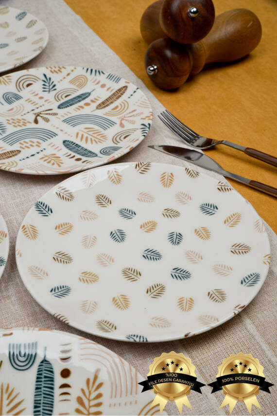 Başak 6lı Porselen Pasta Tabağı - 2