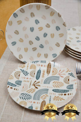 Başak 6lı Porselen Pasta Tabağı - 3