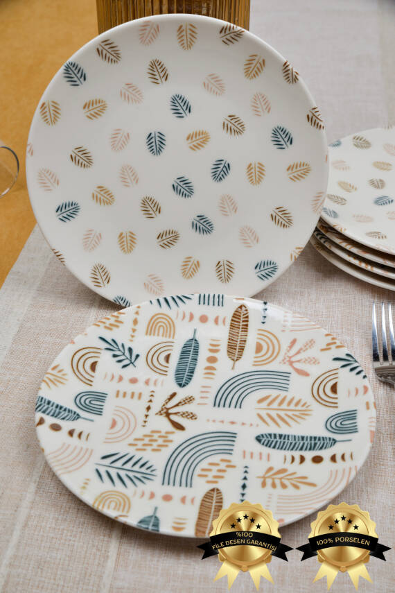 Başak 6lı Porselen Pasta Tabağı - 3