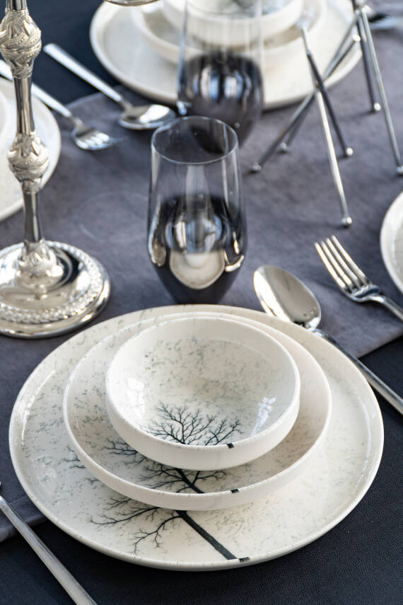 Bengü 18 Parça 6 Kişilik Porselen Yemek Takımı - 2