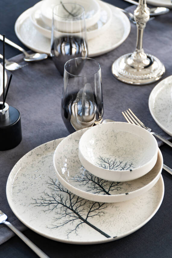 Bengü 18 Parça 6 Kişilik Porselen Yemek Takımı - 3