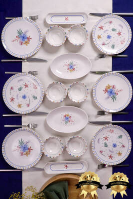 Dalya 16 Parça 6 Kişilik Porselen Kahvaltı Takımı - 2