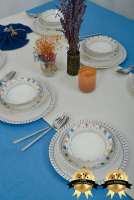 Dalya 18 Parça 6 kişilik Porselen Yemek Takımı - 2