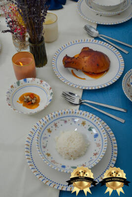 Dalya 18 Parça 6 kişilik Porselen Yemek Takımı - 3