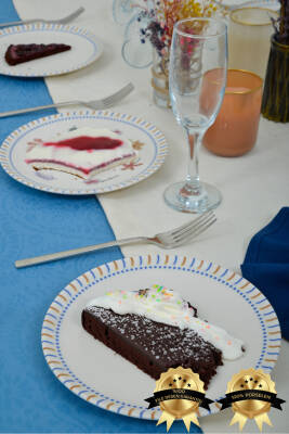 Dalya 6lı Porselen Pasta Tabağı - 3