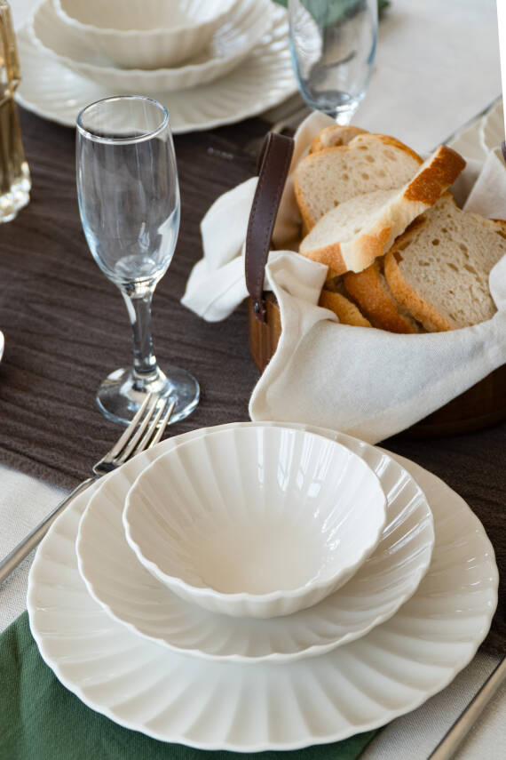 Derya 18 Parça 6 Kişilik Porselen Yemek Takımı - 3