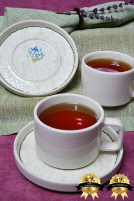 Ebrusu 4 Parça 2 Kişilik Porselen Çay Fincan Takımı - 3