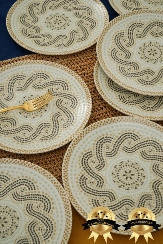 Efes 6lı Porselen Pasta Tabağı - 2