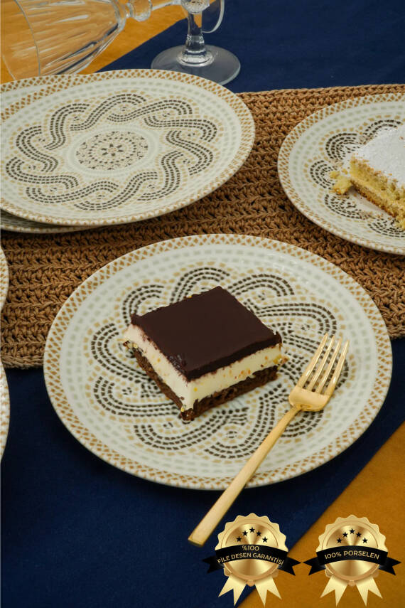 Efes 6lı Porselen Pasta Tabağı - 3