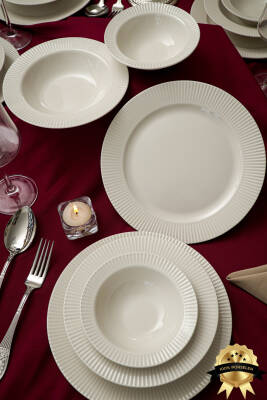 Elif 18 Parça 6 Kişilik Porselen Yemek Takımı - 2