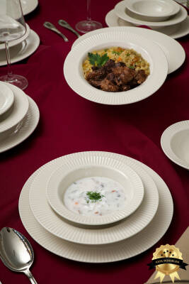 Elif 18 Parça 6 Kişilik Porselen Yemek Takımı - 3