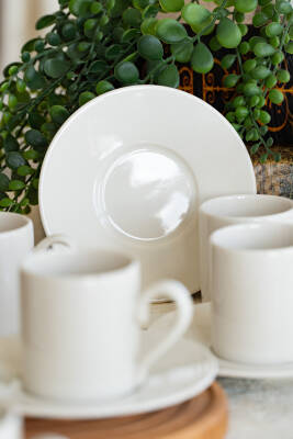 Hayal 12 Parça 6 Kişilik Porselen Kahve Fincan Takımı - 2