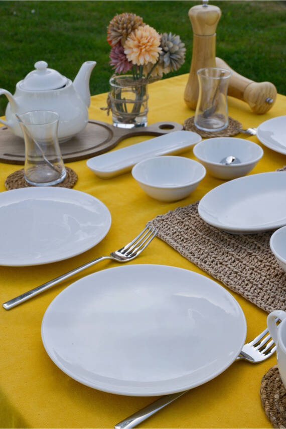 Hayal 16 Parça 6 Kişilik Porselen Kahvaltı Takımı - 1