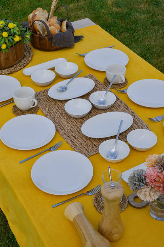 Hayal 16 Parça 6 Kişilik Porselen Kahvaltı Takımı - 3