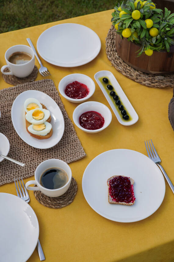 Hayal 16 Parça 6 Kişilik Porselen Kahvaltı Takımı - 4