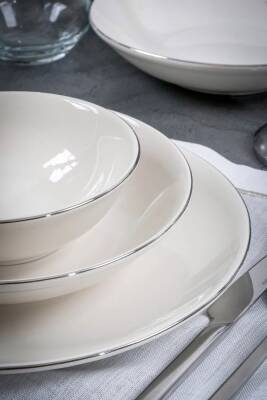 Hayal Platin Yaldız 18 Parça 6 Kişilik Porselen Yemek Takımı - 3