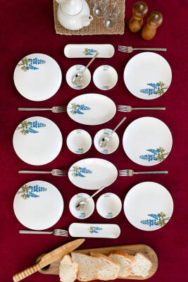 Hazeran 16 Parça 6 Kişilik Porselen Kahvaltı Takımı - 2