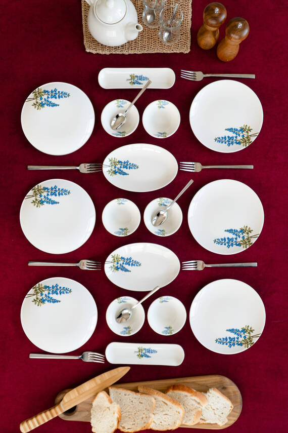 Hazeran 16 Parça 6 Kişilik Porselen Kahvaltı Takımı - 2