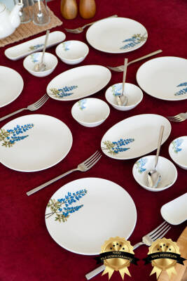 Hazeran 16 Parça 6 Kişilik Porselen Kahvaltı Takımı - 3