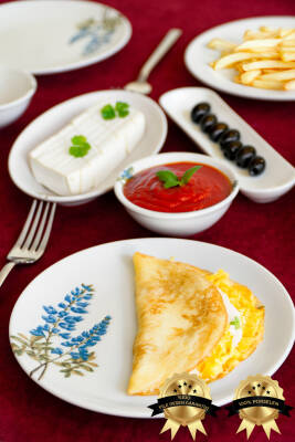 Hazeran 16 Parça 6 Kişilik Porselen Kahvaltı Takımı - 5