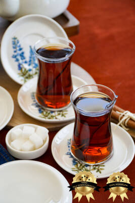 Hazeran 6lı Porselen Çay Tabağı Seti - 4