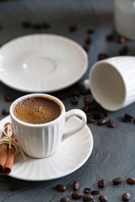 Karizma 12 Parça 6 Kişilik Porselen Kahve Fincan Takımı - 5