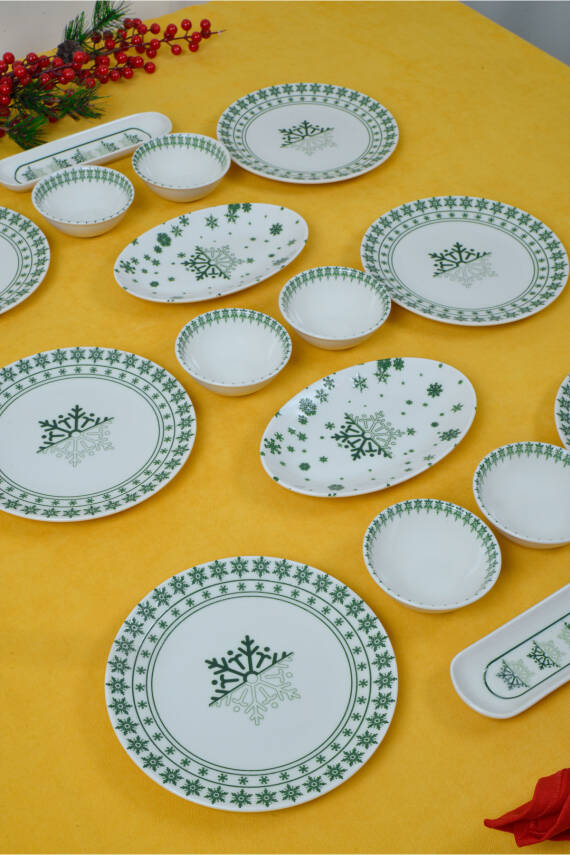 Kartanem 16 Parça 6 Kişilik Porselen Kahvaltı Takımı - 1