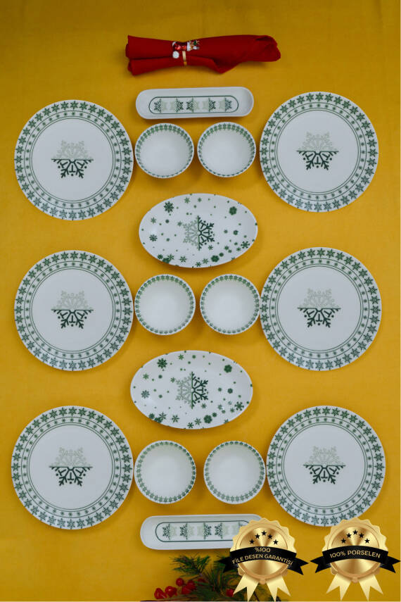 Kartanem 16 Parça 6 Kişilik Porselen Kahvaltı Takımı - 2