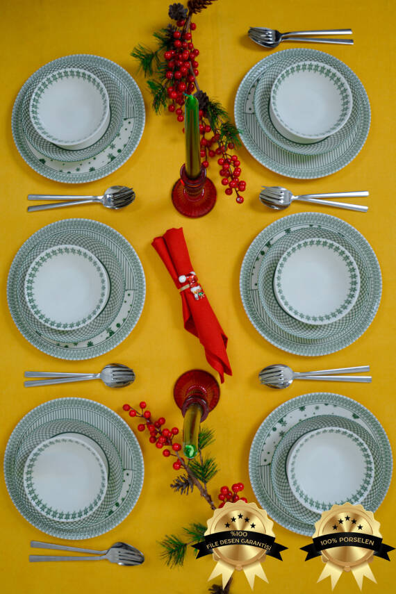 Kartanem 18 Parça 6 Kişilik Porselen Yemek Takımı - 2