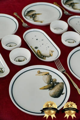 Kaya 16 Parça 6 Kişilik Porselen Kahvaltı Takımı