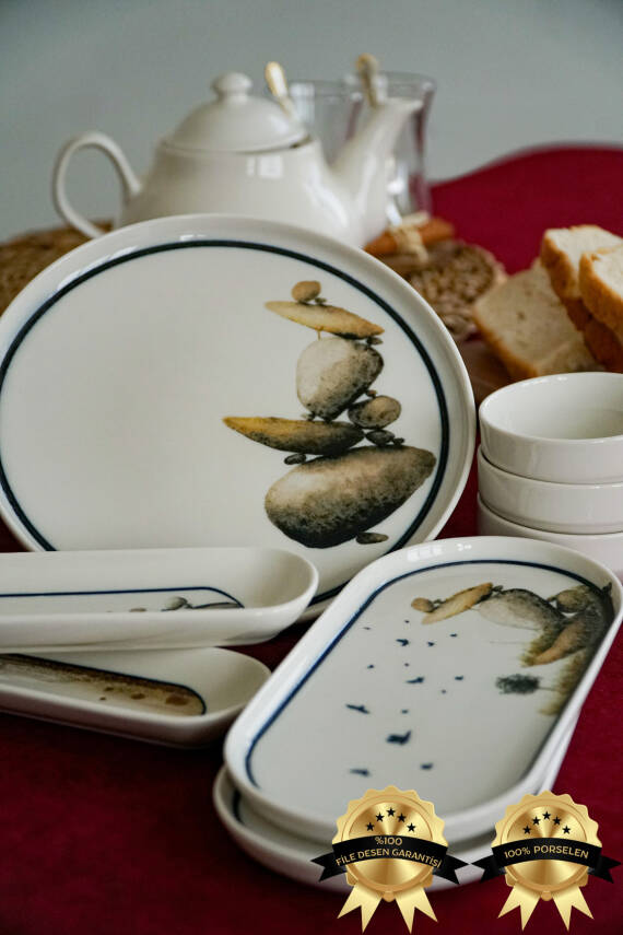 Kaya 16 Parça 6 Kişilik Porselen Kahvaltı Takımı - 3