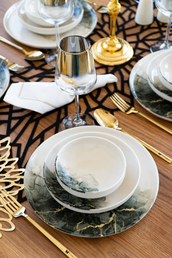 MERMER 18 Parça 6 Kişilik Yemek Takımı - 2