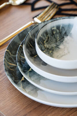 MERMER 18 Parça 6 Kişilik Yemek Takımı - 3