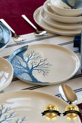 MİHRİ 18 Parça 6 Kişilik Yemek Takımı