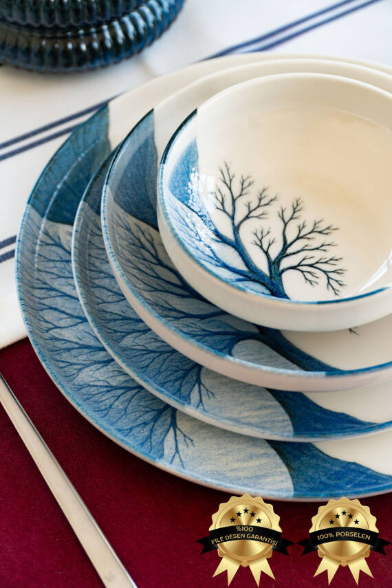 MİHRİ 18 Parça 6 Kişilik Yemek Takımı - 3