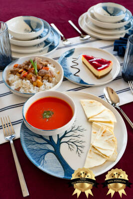 MİHRİ 18 Parça 6 Kişilik Yemek Takımı - 4