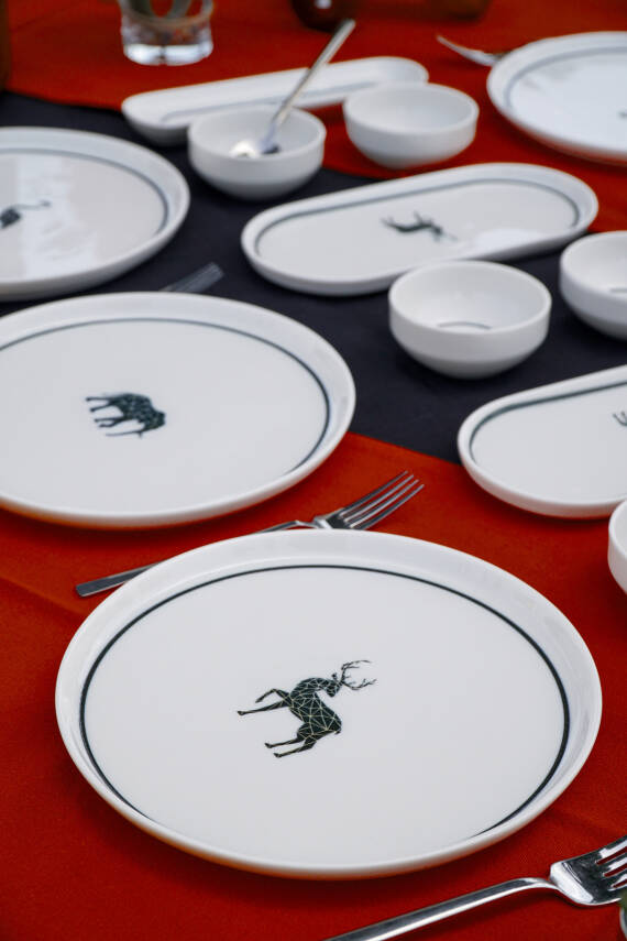 Origami 16 Parça 6 Kişilik Porselen Kahvaltı Takımı - 1