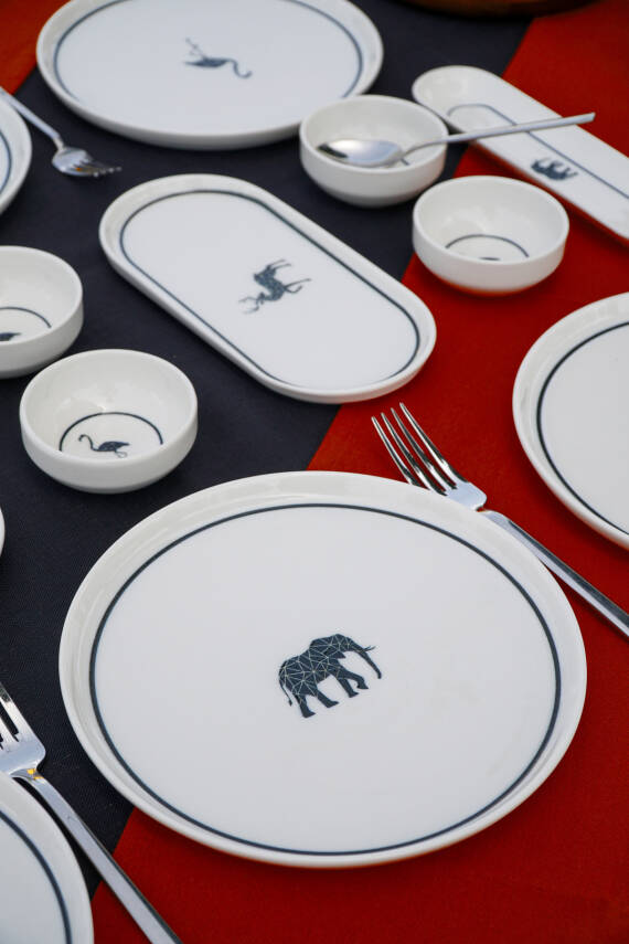 Origami 16 Parça 6 Kişilik Porselen Kahvaltı Takımı - 4