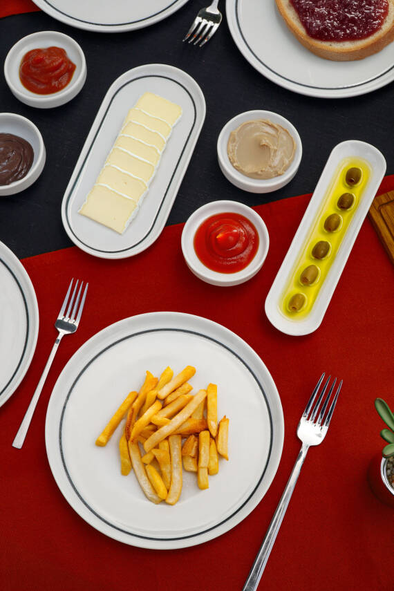 Origami 16 Parça 6 Kişilik Porselen Kahvaltı Takımı - 6