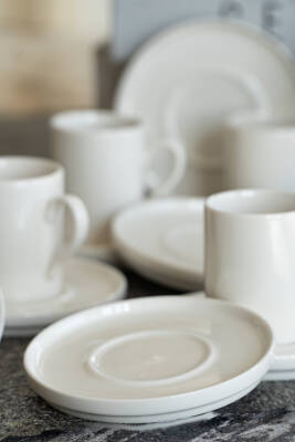 Rüya 12 Parça 6 Kişilik Porselen Kahve Fincan Takımı - 3