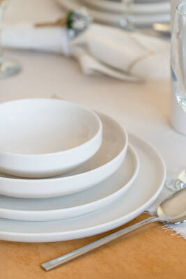 Rüya Kırık Beyaz 24 Parça 6 Kişilik Porselen Yemek Takımı - 2