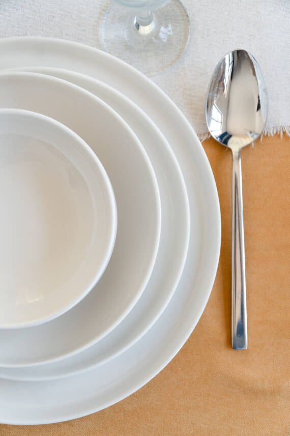 Rüya Kırık Beyaz 24 Parça 6 Kişilik Porselen Yemek Takımı - 4